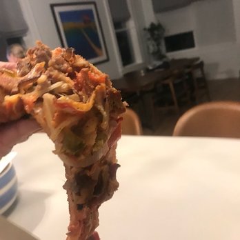 Modern Apizza - If the pizza was warmer when I snapped photo everything probably would have slid right off. - Pizza Near Me - New Haven, Connecticut