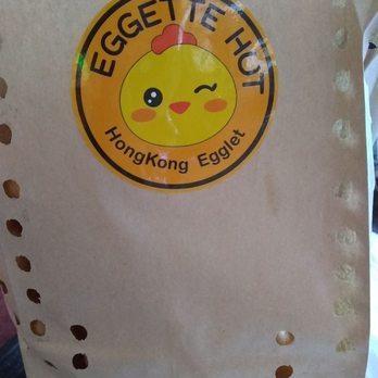 Eggette Hut - The bag the waffles come in - Desserts Near Me - Markham, Ontario