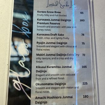 Glass Box San Diego - Limited sake menu 6/2026 - Seafood Near Me - San Diego, California Glass Box San Diego - Limited sake menu 6/2026 - Seafood Near Me - San Diego, California