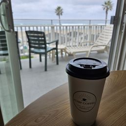 Local coffee in the room with an incredible view Local coffee in the room with an incredible view