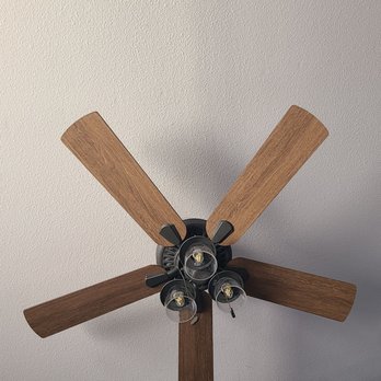 T & J Electric Services - Ceiling fan that Remon installed in our bedroom - Electricians Near Me