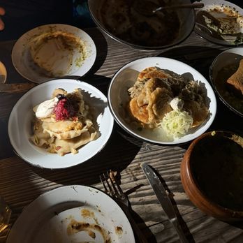 Apteka - Selection of pierogi and fried crepes - Vegan Near Me - Pittsburgh, Pennsylvania