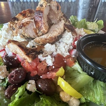 Bad Daddy's Burger Bar - Greek salad with chicken - Burgers Near Me - Decatur, Georgia Bad Daddy's Burger Bar - Greek salad with chicken - Burgers Near Me - Decatur, Georgia
