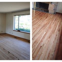 Tacoma Hardwood Floor - Before & After for my beautiful oak floors!