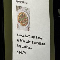 Menu item showing two slices when you only get one