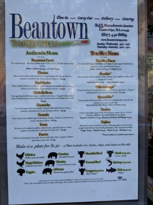 Menu photo 4 Beantown Taqueria Cambridge, MA