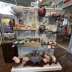 Pig Alley - Soaps: Manuka honey & naturals, soap lift, handmade glyoerine soap statues pigs, ceramic small & large oval dishes, raku dream