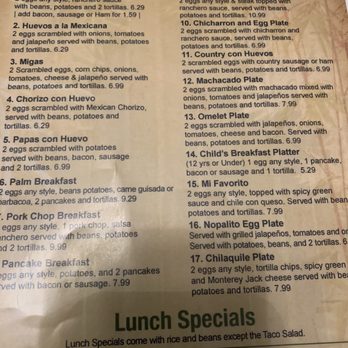 Palm Cafe - The menu. - Mexican Near Me - San Marcos, Texas Palm Cafe - The menu. - Mexican Near Me - San Marcos, Texas