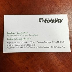 Fidelity Investments - Business card