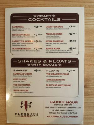 Menu photo 7 Farmhaus Burger Augusta, GA
