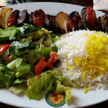 Panini Kabob Grill - Steak kabob with basmati rice - Mediterranean Near Me - Irvine, California Panini Kabob Grill - Steak kabob with basmati rice - Mediterranean Near Me - Irvine, California