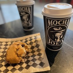 TPW Coffee Bar - Chocolate chip scone, peppermint mocha latte, cinnamon bun chai latte