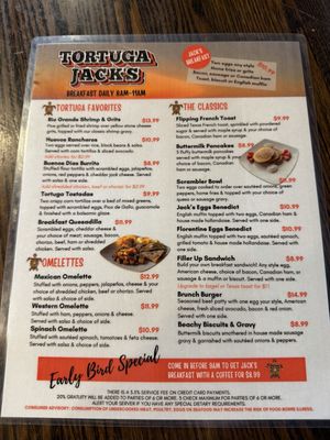 Menu photo 4 Tortuga Jack's Jekyll Island, GA