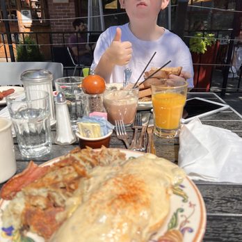 The Maple Counter Cafe - My grandson and I enjoying a beautiful Walla Walla morning! - Breakfast & Brunch Near Me - Walla Walla, Washington The Maple Counter Cafe - My grandson and I enjoying a beautiful Walla Walla morning! - Breakfast & Brunch Near Me - Walla Walla, Washington