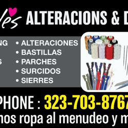 Fredes Alterations - Store front sign