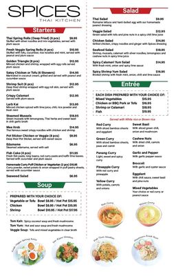 Menu photo 7 Spices Thai Kitchen San Diego, CA Menu photo 7 Spices Thai Kitchen San Diego, CA