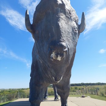 World's Largest Buffalo Monument - Front - Landmarks & Historical Buildings Near Me - Jamestown, North Dakota