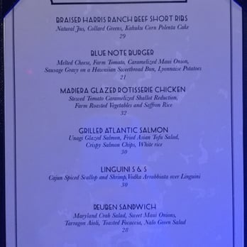 Blue Note Hawaii - Menu Jan 2016 - Music Venues Near Me - Honolulu, Hawaii Blue Note Hawaii - Menu Jan 2016 - Music Venues Near Me - Honolulu, Hawaii