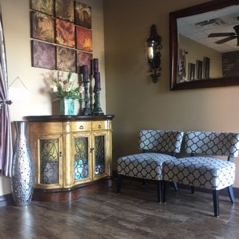 Skycloud Reflexology - Lobby waiting area- those are cleaning supplies in the cupboard in plain view. - Reflexology Near Me - Tempe, Arizona
