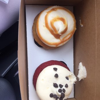 Mix Bakeshop - Salted Caramel Cupcake, Classic Red Velvet Cupcake - Bakeries Near Me - Reno, Nevada