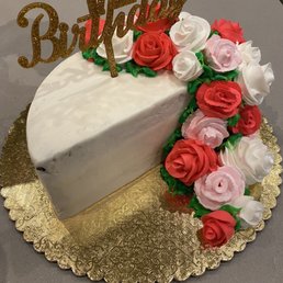 Half birthday naked chocolate cake