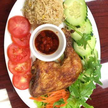 Pho 32 - NEW DISH: FRIED CHICKEN LEG QUARTER WITH CRISPY SKIN, choice of steamed rice or fried rice for just $9.99 SO YUMMY!!! - Vietnamese Near Me - San Antonio, Texas