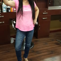 Chinese girl wearing keeva hair