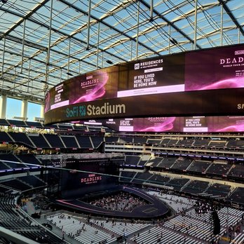 SoFi Stadium - Jul12: View from my seat in Sec328, Row 1, Seat 22 - Stadiums & Arenas Near Me - Inglewood, California SoFi Stadium - Jul12: View from my seat in Sec328, Row 1, Seat 22 - Stadiums & Arenas Near Me - Inglewood, California