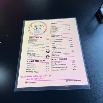 Karak Cha - Menu - Pakistani Near Me - Philadelphia, Pennsylvania
