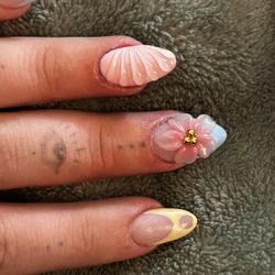 Cindy Nails and Spa - Cindy is very talented, I love this new set, highly recommend her if you're in Muskegon.