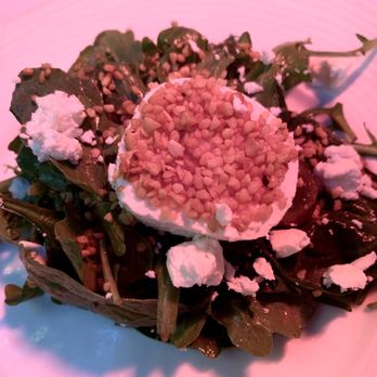 Nerai - Grape Arugula Salad with candied hazelnuts & goat cheese $16 - Greek Near Me - New York, New York Nerai - Grape Arugula Salad with candied hazelnuts & goat cheese $16 - Greek Near Me - New York, New York