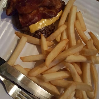 Fishers Grille - Bacon cheeseburger with no bun & fries - Pubs Near Me - Greensboro, North Carolina Fishers Grille - Bacon cheeseburger with no bun & fries - Pubs Near Me - Greensboro, North Carolina