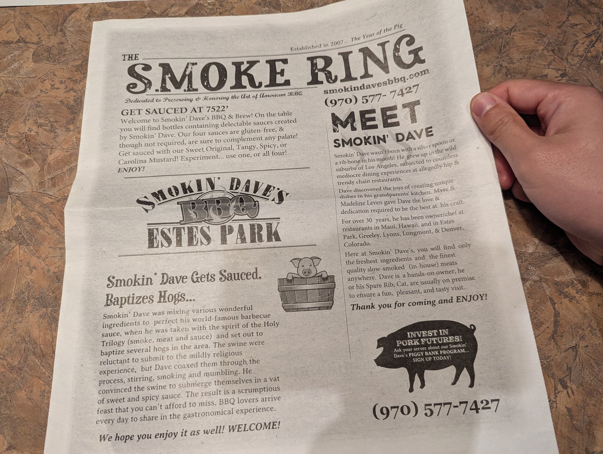 Smokin' Dave's BBQ - Menu (Oct 2025) - menu - Barbeque Near Me - Estes Park, Colorado Smokin' Dave's BBQ - Menu (Oct 2025) - menu - Barbeque Near Me - Estes Park, Colorado