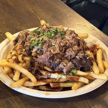 Fire 150 Grill & Fry - Black and bleu pulled pork fries - Burgers Near Me - Norco, California