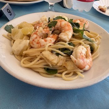 Bar Graziella - Spaghettii w/Shrimp & Lemon - delightful! - Cucina campana Near Me - Procida, NA