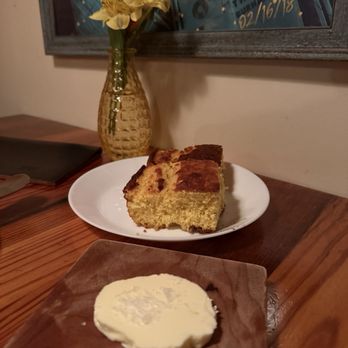 Harper's Table - Cornbread with salted butter - New American Near Me - Suffolk, Virginia Harper's Table - Cornbread with salted butter - New American Near Me - Suffolk, Virginia