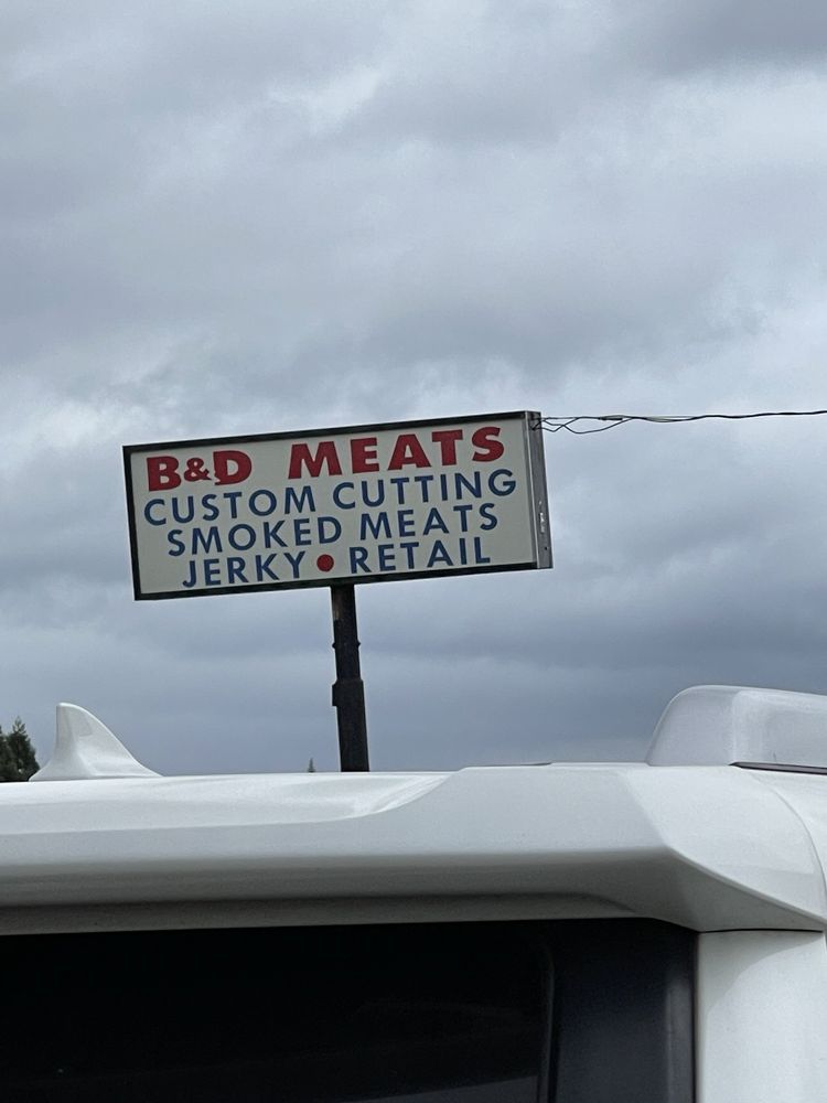 B & D Custom Meats Logo