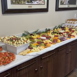 Audrey Aparicio Private Chef Services - Appetizer and Bites spread for a funeral.