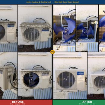 Active Heating & Cooling - Before and after of our deep clean mini split special - Heating & Air Conditioning/HVAC Near Me - Auburn, Washington Active Heating & Cooling - Before and after of our deep clean mini split special - Heating & Air Conditioning/HVAC Near Me - Auburn, Washington