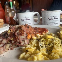 Kay's Place - Homemade Corned Beef Hash & eggs