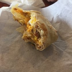 Valeries Taco Shop - All that was left on John's Machaca breakfast buritto