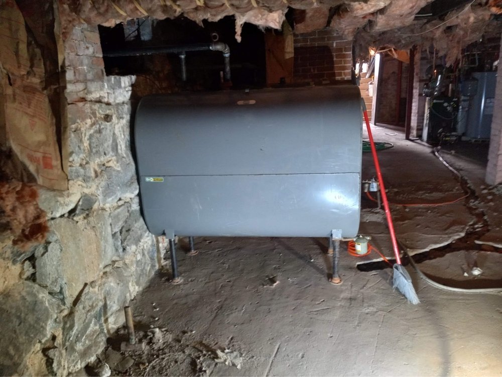 Slide of B Hadley plumbing and heating