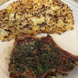 Le Mazot Vevey S. à r. l. - Grilled pork chop and rosti.