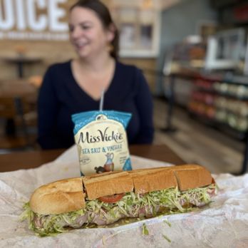 Jersey Mike's Subs - The original Italian GIANT LOOK AT THE SIZE COMPARED TO THE BAGGAGE. - Sandwiches Near Me - Roswell, New Mexico