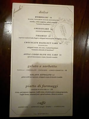 Menu photo 5 La Mondina Brielle, NJ Menu photo 5 La Mondina Brielle, NJ