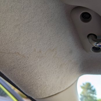 Safelite AutoGlass - Stain from water leak due to improper windshield installation. - Auto Glass Services Near Me - Phoenix, Arizona