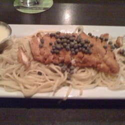 Ruby Tuesday - Chicken Piccata on fettuccine with sauce on the side.