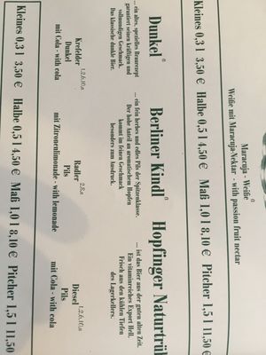 Menu photo 2 Hopfingerbräu im Palais Berlin, BE Menu photo 2 Hopfingerbräu im Palais Berlin, BE