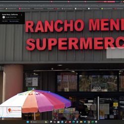 La Reyna Bakery - La Reyna Bakery is located inside Rancho Mendoza Supermercado. This Google Maps street view screen capture shows the suite # as "200".