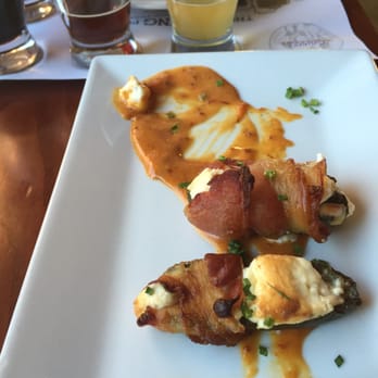 Two Rivers Brewing - Two down, two to go! With bacon instead of breading, these were some of the best jalapeño poppers I've ever had - Breweries Near Me - Easton, Pennsylvania